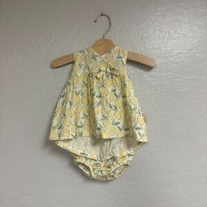 $18 ADD ON rabbit + bear lemon muslin set 3-6M Zara Mini Boden Rylee + Cru